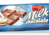 Mängden socker i SWEET PLUS MILK CHOCOLATE 30% COCOA