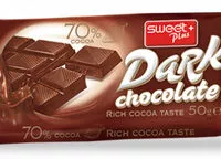 Mängden socker i SWEET PLUS DARK CHOCOLATE 70% COCOA