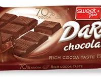 Mängden socker i SWEET PLUS DARK CHOCOLATE 70% COCOA