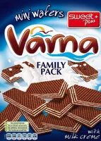 Mängden socker i VARNA FAMILY PACK WITH MILK CREME
