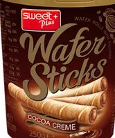 Mängden socker i Wafer rolls with cocoa filling