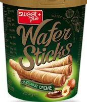 Mängden socker i Wafer rolls with hazelnut filling