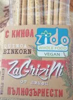 Mängden socker i Гризини с лимец, киноа и хималайски сол