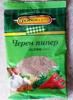 Mängden socker i Черен пипер