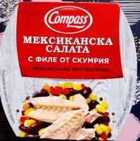 Mängden socker i Мексиканска салата с филе от скумрия