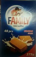 Mängden socker i Family mini waffles cocoa