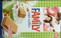 Mängden socker i Family Mini waffles Hazelnut