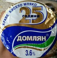 Mängden socker i Кисело мляко 3.6 %