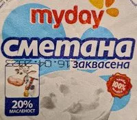 Mängden socker i Заквасена сметана 20%