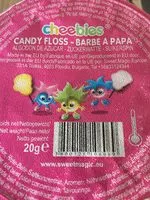 Mängden socker i CHEEBIES Candy Flood Barbe à papa
