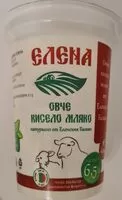 Mängden socker i Овче кисело мляко 6.5%
