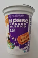 Mängden socker i Краве кисело мляко 4,5%