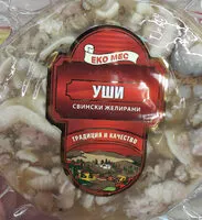 Mängden socker i Свински желирани уши