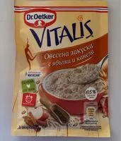 Mängden socker i Vitalis Овесена закуска с ябълки и канела