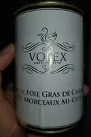 Mängden socker i Bloc de foie gras de canard