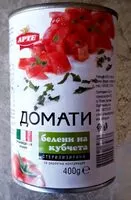 Mängden socker i Белени домати на кубчета