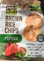 Mängden socker i Brown rice chips paprika
