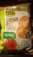 Mängden socker i Brown Rice Chips paprika 120gm
