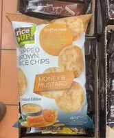 Mängden socker i Popped brown rice chips honey and mustard