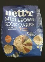 Mängden socker i Mini brown rice cakes