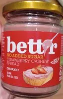 Mängden socker i Strawberry cashew spread