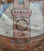 Mängden socker i Лаваш пълнозърнест
