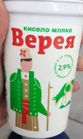 Mängden socker i Кисело мляко 2.9%