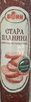 Mängden socker i Траен варено-пушен салам Стара планина