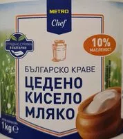 Mängden socker i Българско краве цедено кисело мляко 10%