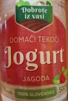 Mängden socker i Domači tekoči Jogurt Jagoda