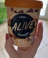 Mängden socker i Alive choco peanut