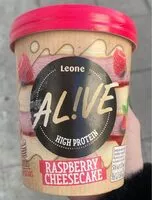 Mängden socker i Alive - Leone High Protein Raspberry Cheesecake