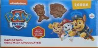 Mängden socker i Mini milk chocolates paw patrol