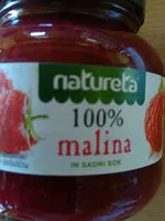 Mängden socker i Namaz 100% malina