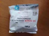 Mängden socker i Fina jodirana sol