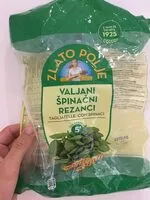 Mängden socker i Valjani špinačni rezanci