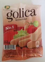 Mängden socker i Golica hrenovke