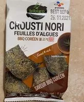 Mängden socker i Crousti Nori Feuilles d’Algues BBQ Coréen