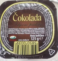 Mängden socker i čokolada mliječni puding