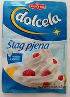 Mängden socker i Šlag pena