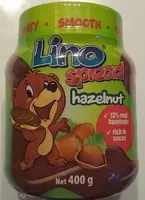 Mängden socker i Lino Spread Hazelnut