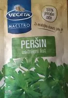 Mängden socker i peršin usitnjeni list