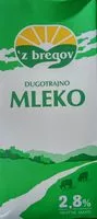 Mängden socker i Dugotrajno mleko