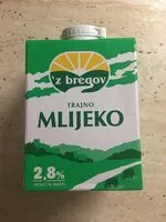 Mängden socker i Mlijeko