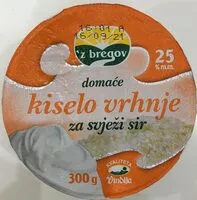 Mängden socker i Kiselo vrhnje