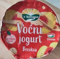 Mängden socker i voćni jogurt breskva