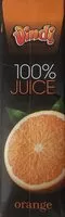 Mängden socker i vindi 100% juice