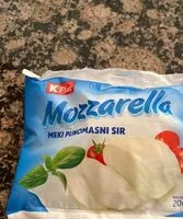 Mängden socker i Mozzarella
