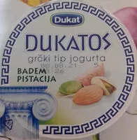 Mängden socker i grčki tip jogurta badem pistacija