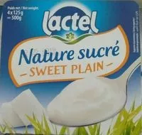 Mängden socker i Nature sucré